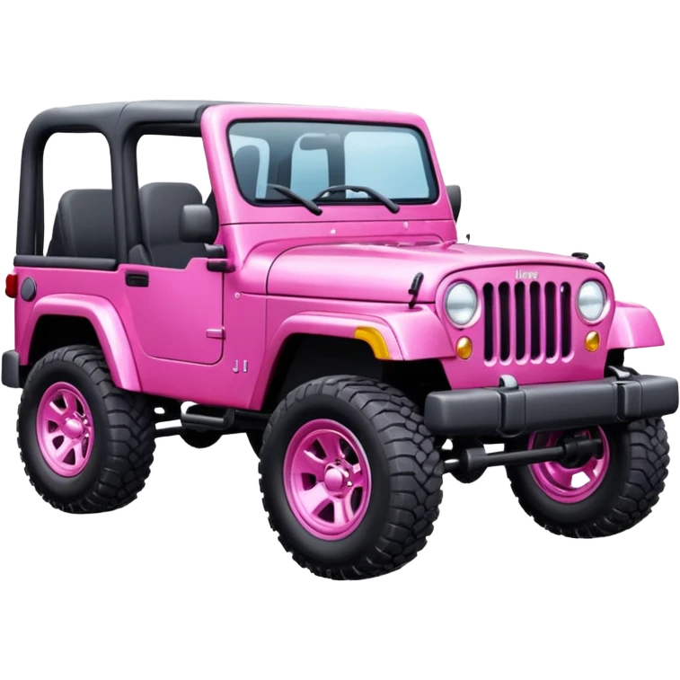 pink jeep emoji