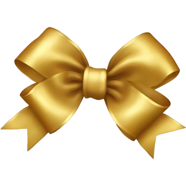 gold bow emoji