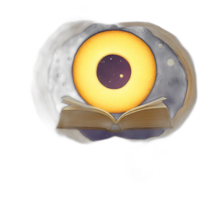 Open book about astronomy emoji