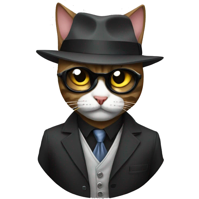 Gangster cat emoji