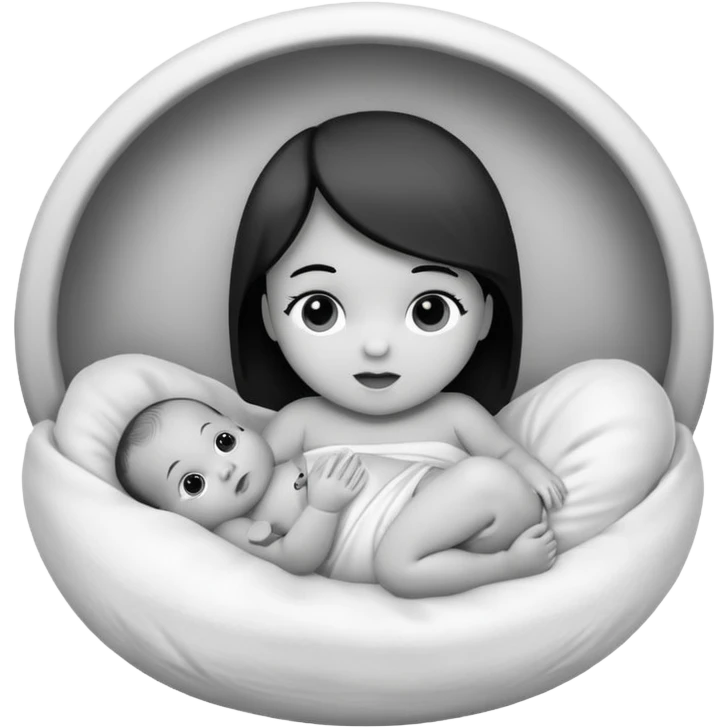 Newborn B&W Photoshoot emoji
