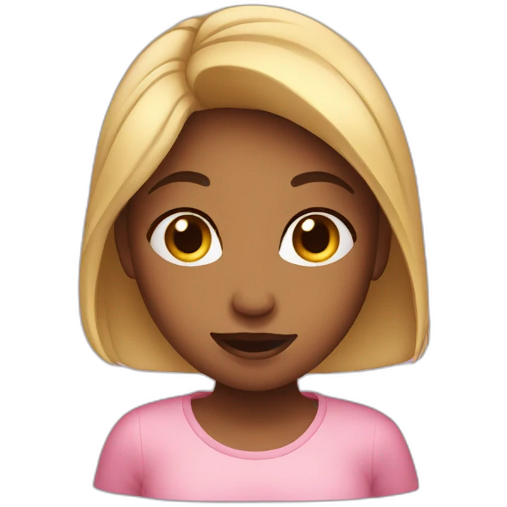 Girl blushing emoji