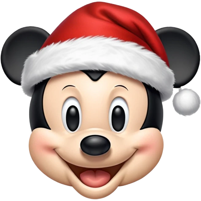 Christmas Mickey mouse emoji