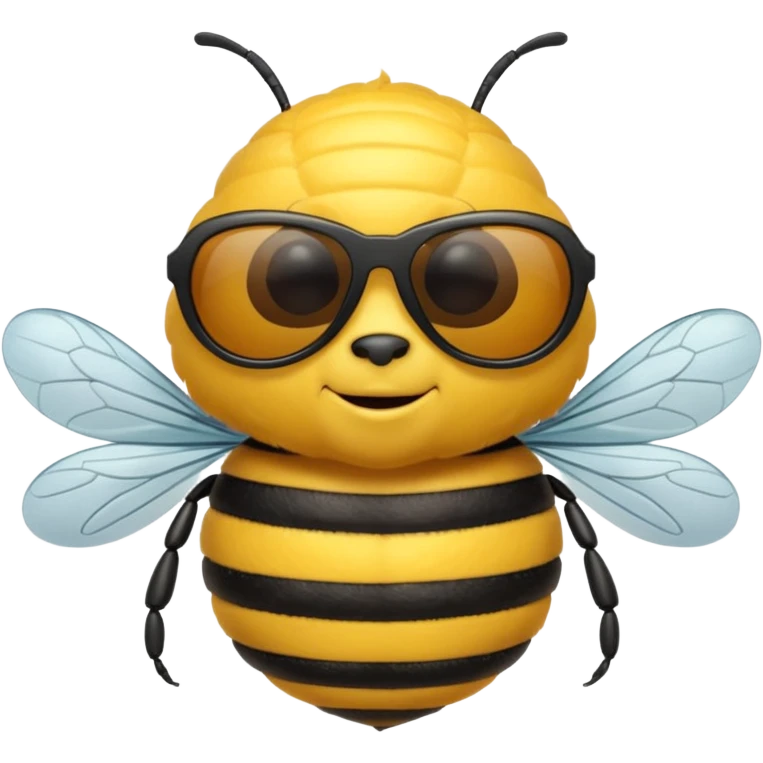 Bee wearing sunglasses  emoji