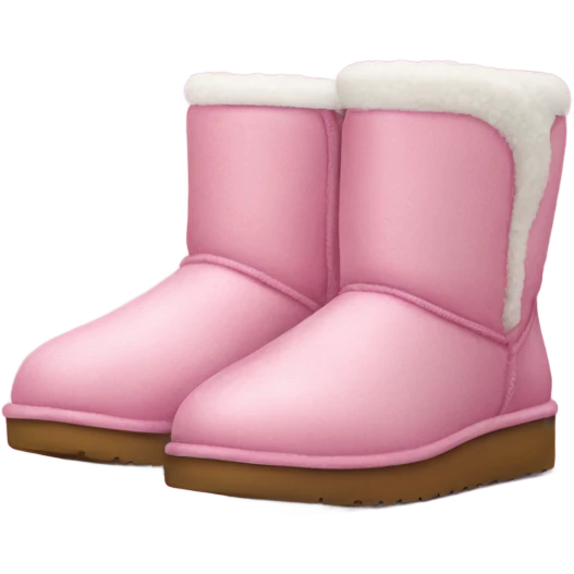 pink uggs whit white dure emoji