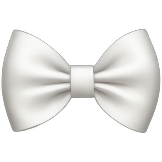white bow drawing emoji