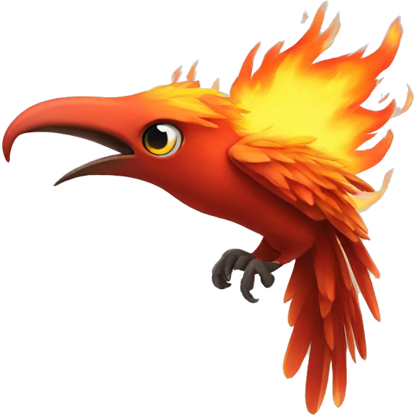 Fire bird emoji