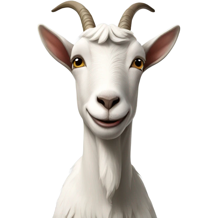 A goat waving a finger at you to suggest not to do something emoji