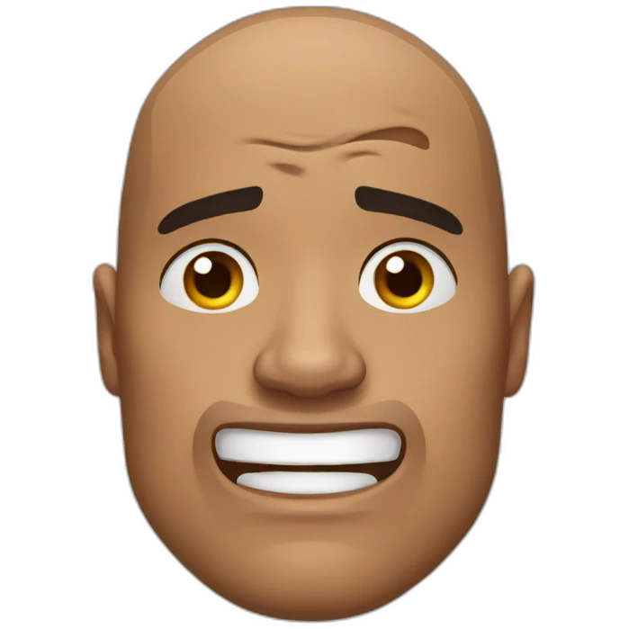 Dwayne Johnson face crying emoji emoji