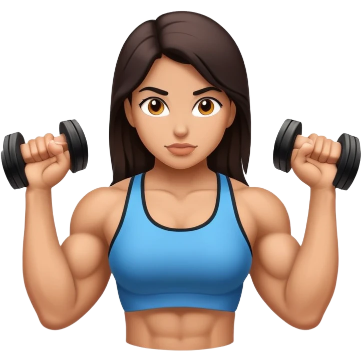 strong girl Hispanic emoji