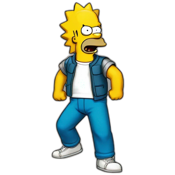 homer simpson super saiyan emoji