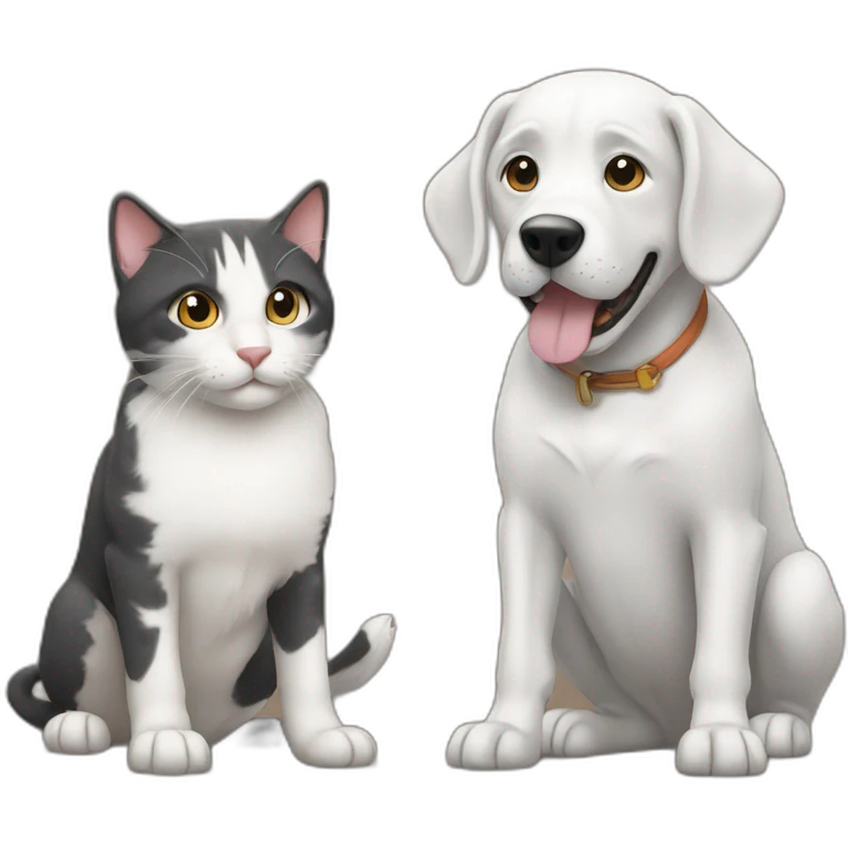 dog with cat emoji