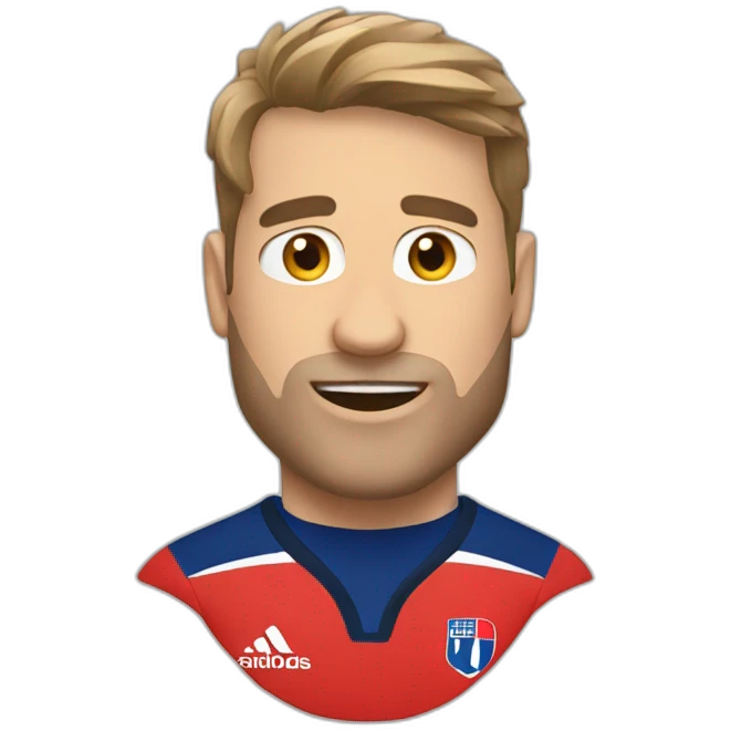 Rugbyman français emoji