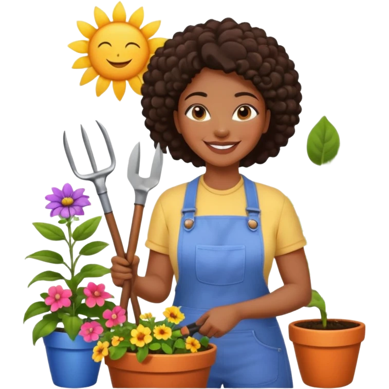 Urban Gardener black woman emoji