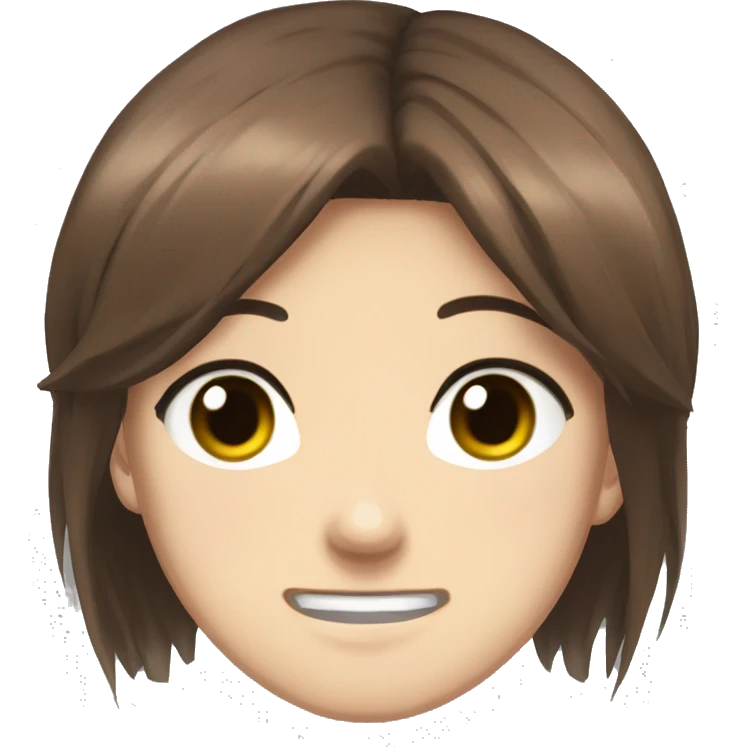 Sasha Braus brown hair hair in a ponytail anime attack on titan emoji