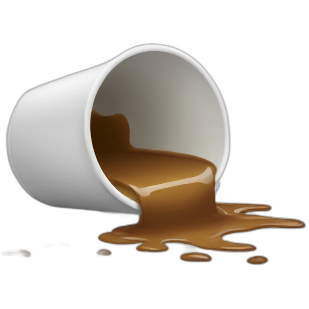 spilled coffee cup emoji