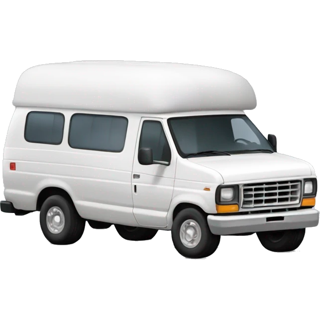 A white Ford Econoline Discoverer by Cobra emoji