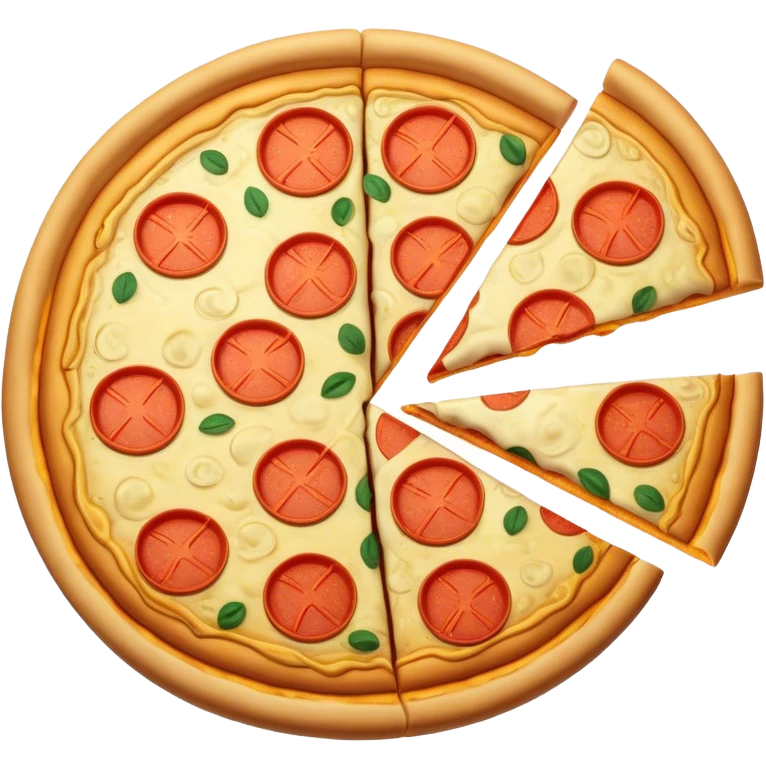 Golden pizza emoji