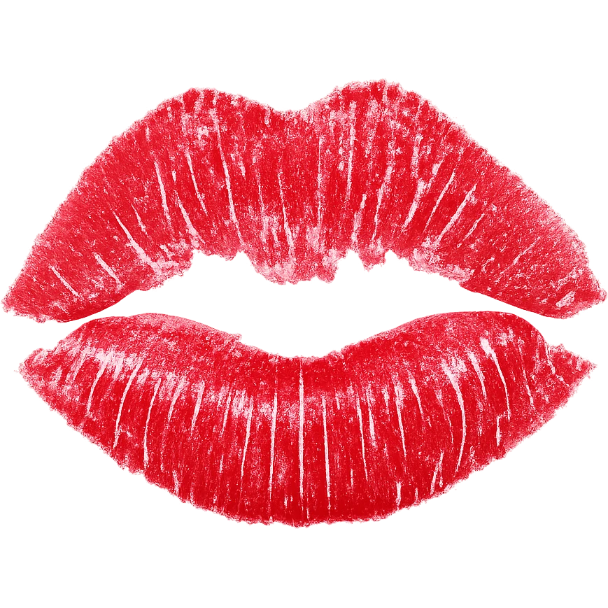 lipstick mark, remove background emoji