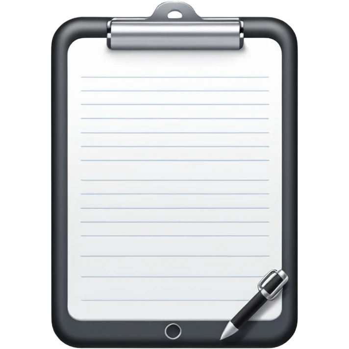 digital notepad without clip emoji