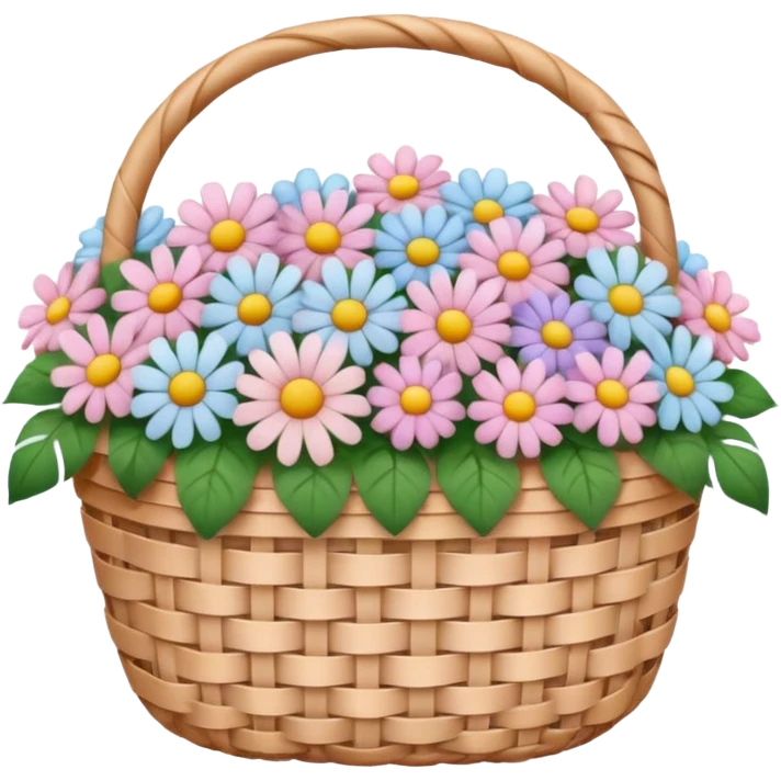 Romantic aesthetic basket emoji