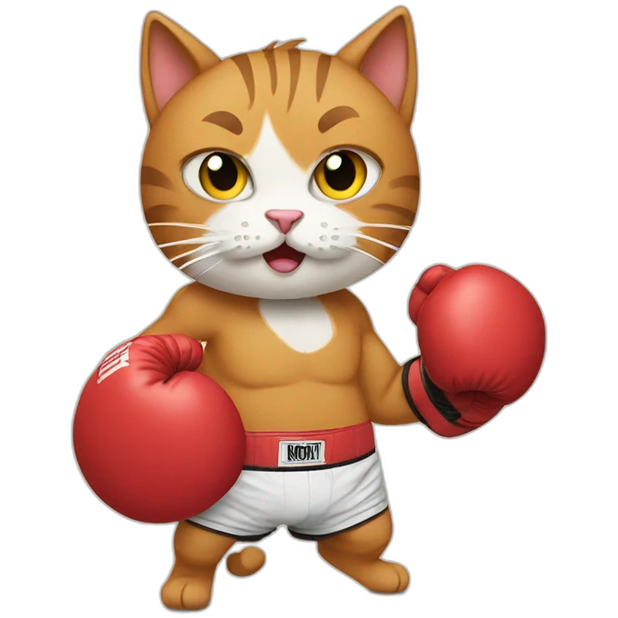 boxing cat emoji