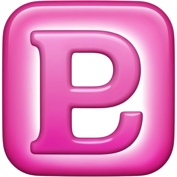 mix color pinks letter p emoji