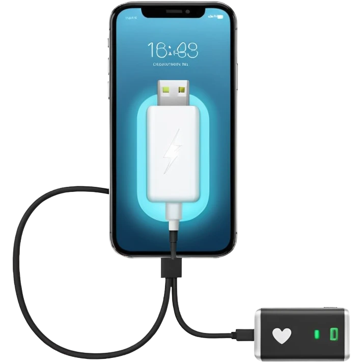 Cellphone charging emoji