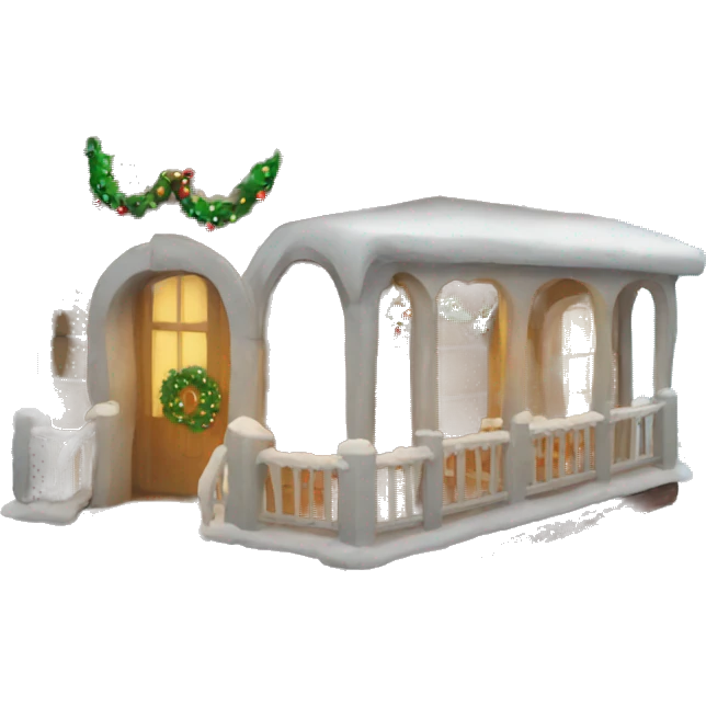 Christmas house emoji