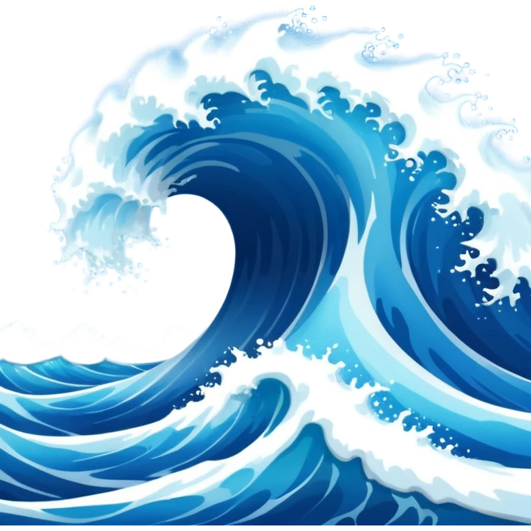 tsunami wave emoji