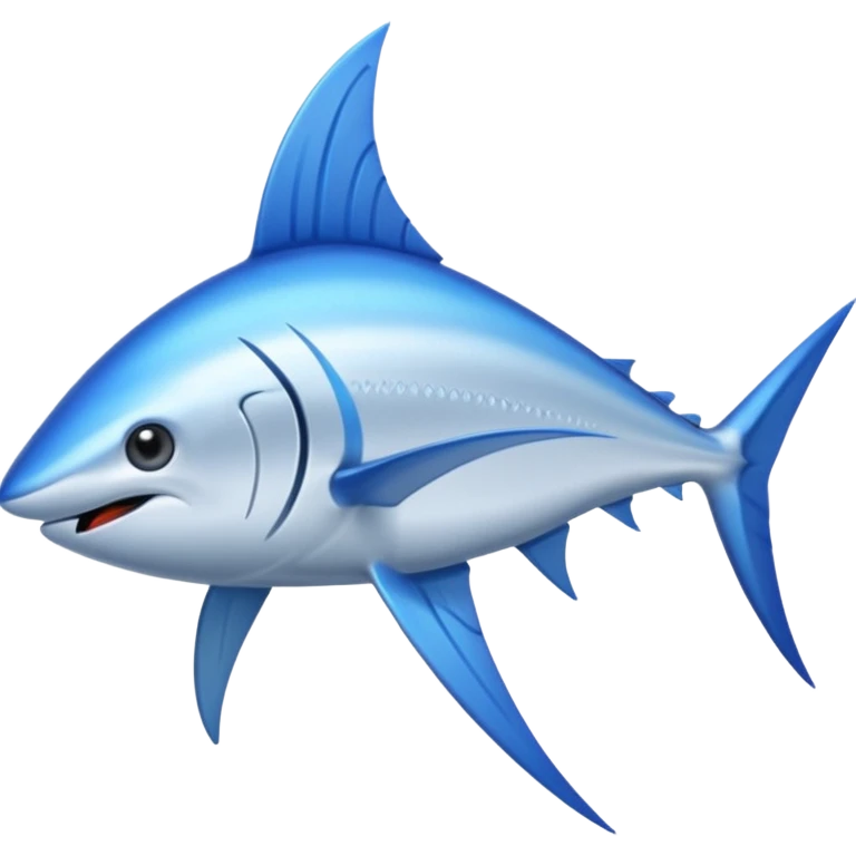 a swordfish with a long sharp blue stick on the tip of it's nose emoji