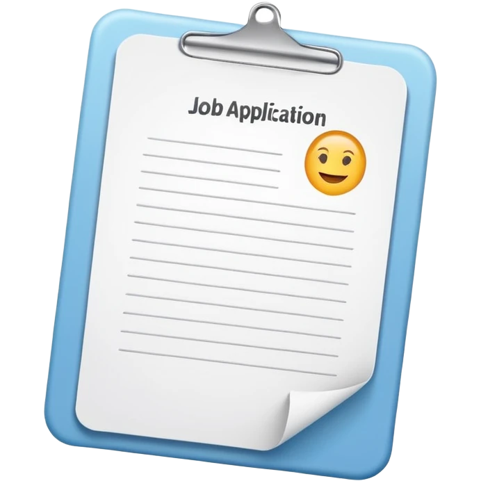 Job application paper emoji