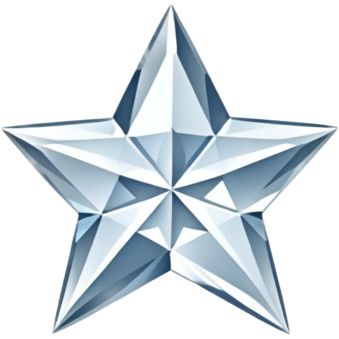 five-pointed star-shaped diamond emoji