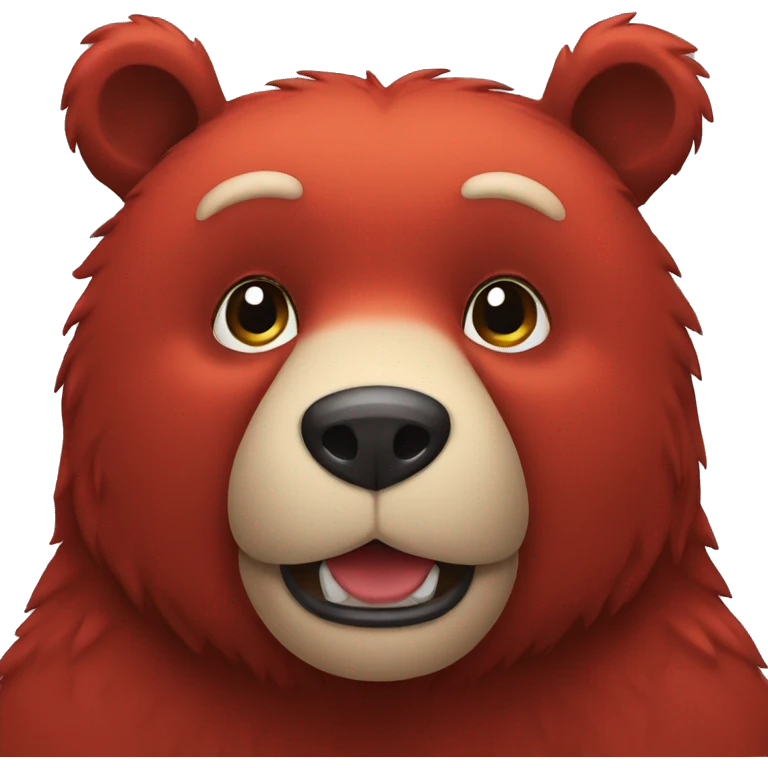 red bear emoji