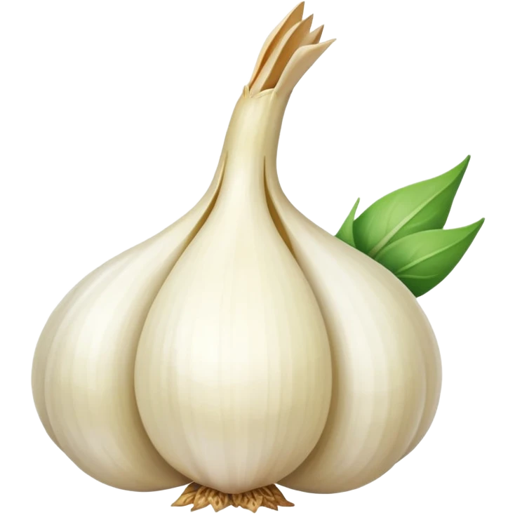 bird with the body of a garlic clove emoji