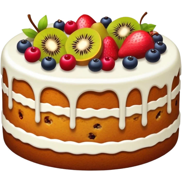 Fruit cake  emoji