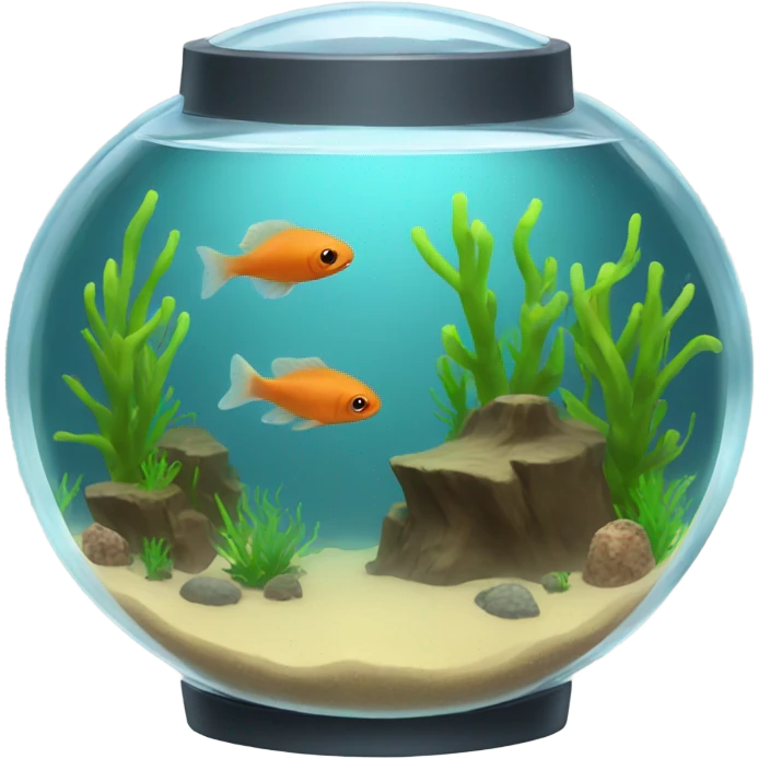 transparent round aquarium emoji