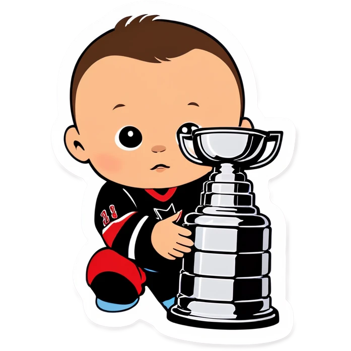 Baby with Stanley cup emoji
