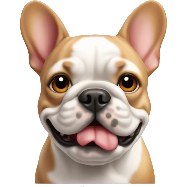 Red-haired French bulldog emoji