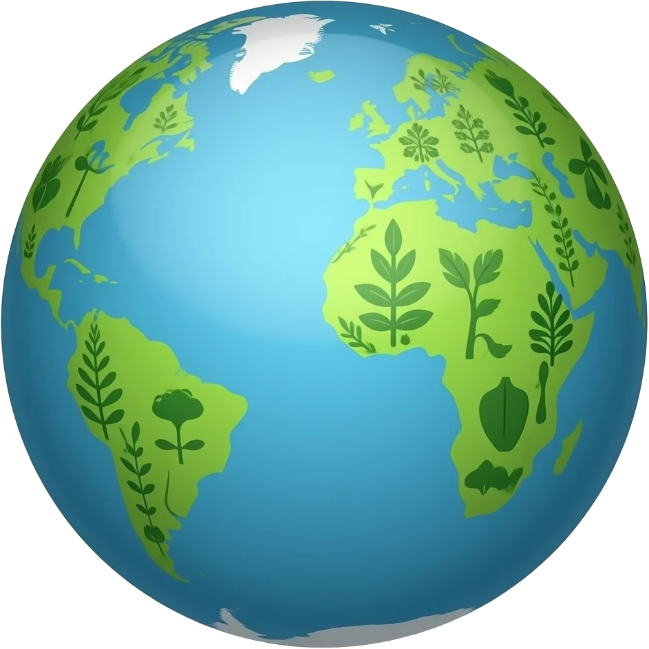 globe flora emoji