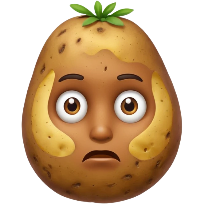 Potato that is confused emoji