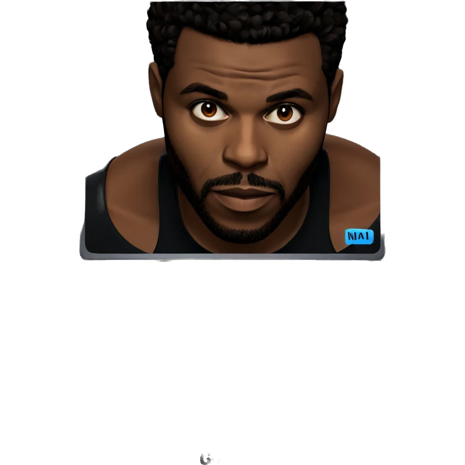 dark-skinned male with beard emoji