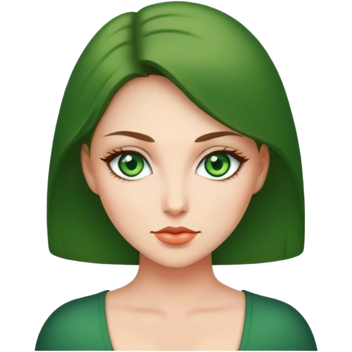 big tits green eyes emoji