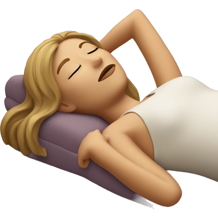 Lady laying down  emoji