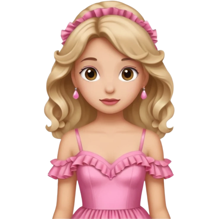 Gown pink for kid emoji