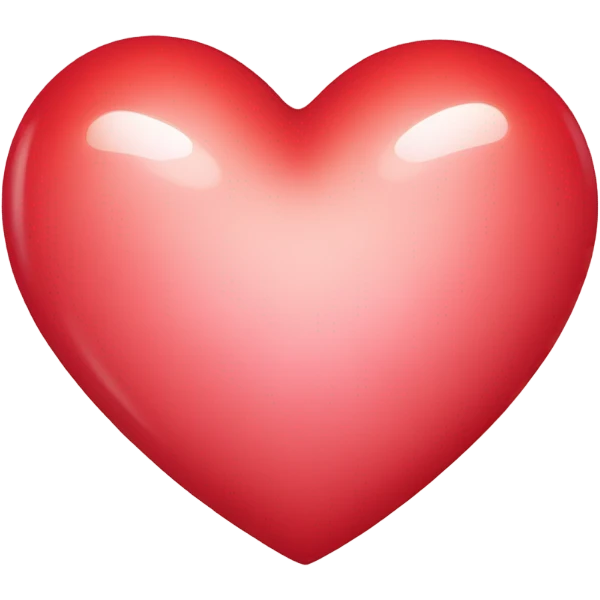 A cute heart  emoji