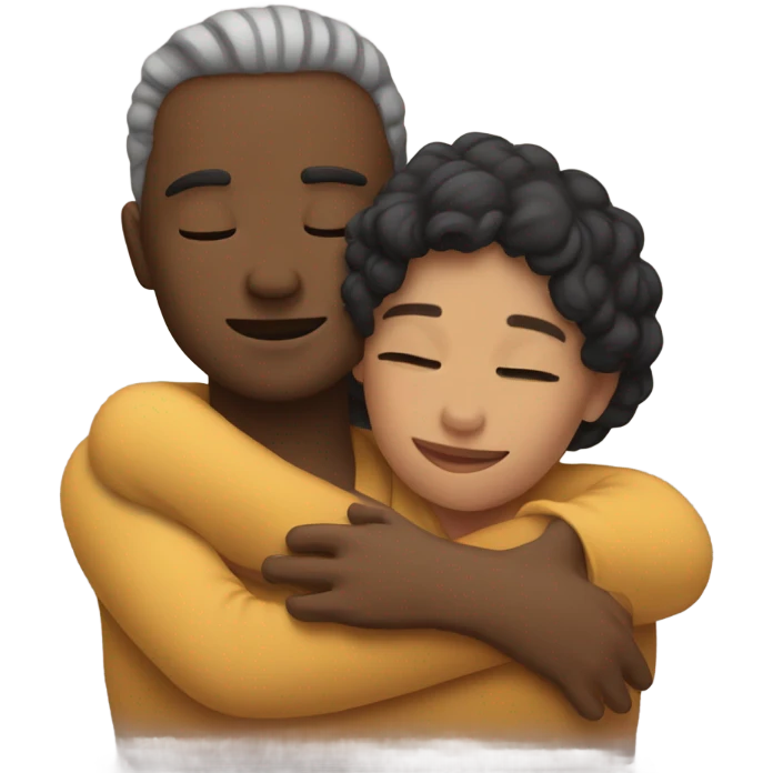 Two people cuddling emoji