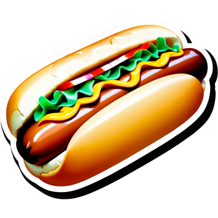 Hot dog emoji