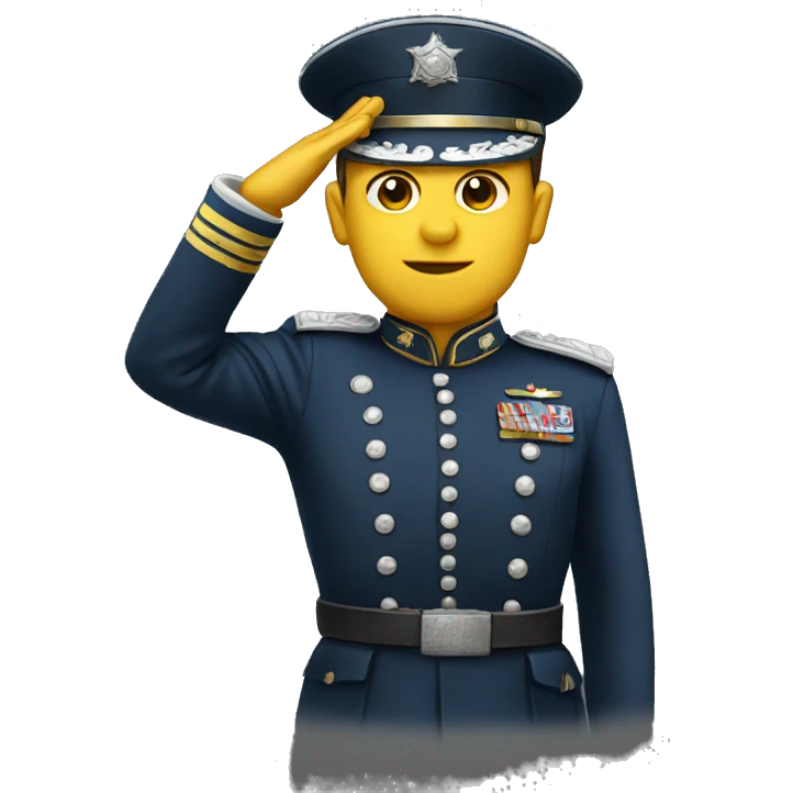 General saluting emoji