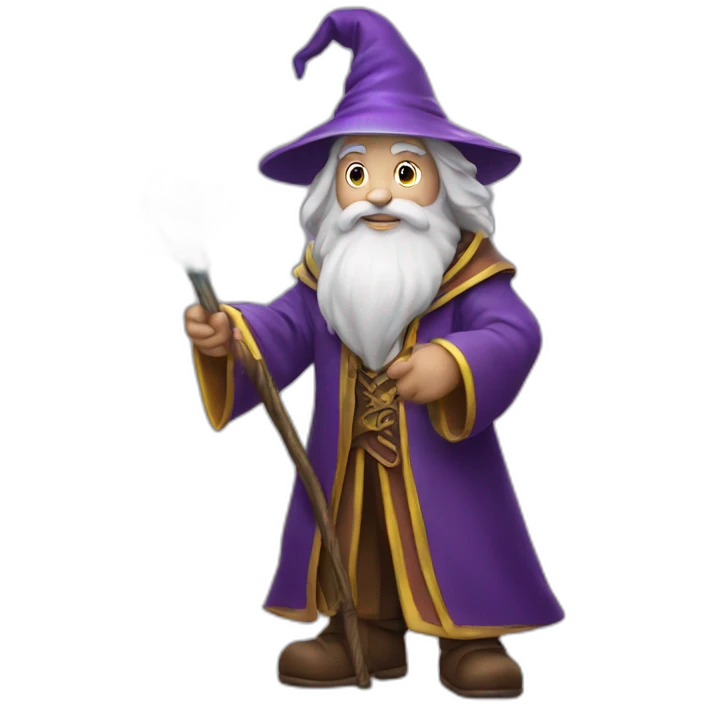 wizard with magic wand emoji